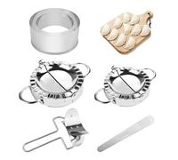 Dumpling Maker, 6-Pack Wrap Maker, Stainless Steel Dumpling Makers for Dumplings Ravioli Pastries and Empanadas