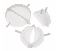 Dumpling Maker, Dumpling Mold Tool 3Pcs Plastic White Maker for Dough Pie Ravioli Creative Press