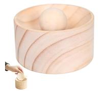 Dumpling Maker Press - Wooden Dough Press for Consistent Round Wrappers Easy-to-Use Dumpling Skin Maker with Rolling Ball for Homemade Dumplings Ravioli & Pasta