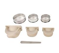 Dumpling Maker Safety Multifunction Manual Dumpling Press Maker Machine DIY Tool for Pressing Dumpling Skin Perfect for Families Restaurants (Type A)