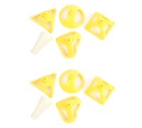 Dumpling Maker Set, DIY Cooking Tool, Food - Grade PP, Yellow, Multi - Shape for Round, Square, Heart, Triangular - Easy Use, Durable, Dishwasher Safe, Ideal for Home and Party C