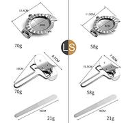 Dumpling Maker Stainless Steel Pie Ravioli Pot Sticker Kitchen Supplies for Easy Cooking Silver