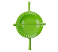 Dumpling Maker Tool, Manual Dough Press for Pierogies, Empanadas, Calzones, Ravioli & Gyoza, Plastic Pastry Crimper, Kitchen Gadget for Potstickers (((Green))