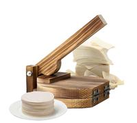 Dumpling Mold, Manual Wooden Wrapper Kitchen Gadget, Dumpling Maker Press Empanada Mold Tool For Dough Tortilla Ravioli Wonton Making Home Kitchen Apartment Farmhouse Restaurant Use Durrable