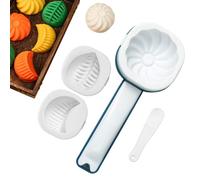Dumpling Mould - Baozi Non-Stick Easy Release Baking Tool, Traditional Pastry Press, Durable Kitchen Accessory | Empanada Mooncake Dumpling Mould For Lovers D