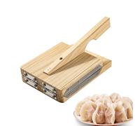Dumpling Packaging Making Mould - Manual Press For Small And Empanadas With Wooden Handles | Stainless Steel Nonstick Kitchen Gadget, Dumpling Mould For The Butt