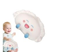 Dumpling Plush Toy - Plush Dumpling Doll Pillow, Funny Squishy Cushion Gift, Ultra Soft Elastic Food Plushs Throw | Cozys Decorative Accent for Couch Bedroom Living Room Nursery Game Kids Rooms