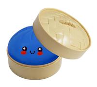 Dumpling Shaped Soft Toy, Ergonomic Grip Design, 10x10x5cm, Glitter Dumpling, Dumplings Stress Balls Toys, Hand Play Accent, For Kids, Teens, Adults, Classroom, Work