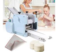 Dumpling Skin Machine - Electric Automatic Wonton Wrapper Maker for Commercial Use, Mold Replaceable, Efficient Production 50-60 pcs/min, Round 70mm