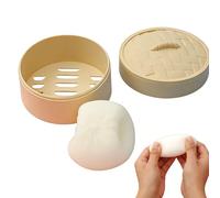 Dumpling Squeezable Slow-Rebound Toy,Dumpling Stress Balls Fidget Sensory Toy,Squeeze Dough Ball Stress Relief Hand Toys,Bun With Food Steamer Stretchy Desk Toys