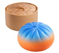 Dumpling Squeeze Ball | Realistic Soft Fun Colorful Glitter Dumpling Ball | Squeeze Sensory Toys | for Kids Adults Youth Teens Friends Offices Work Classroom Study Waiting Rooms