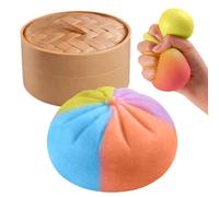 Dumpling Squeeze Toy | Colorful Realistic Soft Dumpling Party Favors - Soft Squeeze Toys | for Kids Family Friends Work Relaxation Study Waiting Rooms Calm-Down Anger Management