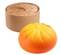 Dumpling Squeeze Toy - Fun Soft Realistic Colorful Glitter Dumpling Ball | Squeeze Sensory Toys - for Kids Adults Youth Teens Friends Offices Work Classroom Study Waiting Rooms