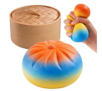 Dumpling Squeezing Toy | Fun Soft Realistic Colorful Glitter Dumpling Ball,Squeeze Sensory Toys,for Kids Adults Youth Teens Friends Offices Work Classroom Study Waiting Rooms