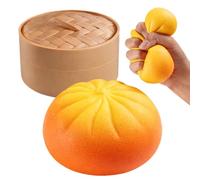 Dumpling Squeezing Toy,Soft Glitter Realistic Colorful Dumpling Ball - Fidget Squeeze Toy - for Kids Adults Youth Teens Friends Offices Work Classroom Study Waiting Rooms