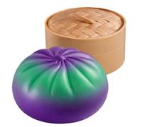 Dumpling Squeezing Toy,Soft Glitter Realistic Colorful Dumpling Ball | Quiet Fidget Toys - for Kids Family Friends Work Relaxation Study Waiting Rooms Calm-Down Anger Management