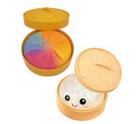 Dumpling Squi-shy, Stress Relief, EVA/Foam, Glitter Dumpling, Soft Squeeze Decom-pression Dough, Child-Friendly, For Party Favors Easter Basket Stuffers Classroom Home Office