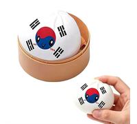 Dumpling Squishies, Funny Country Flag Dumpling Mystery Box, Colorful Dumplings Stress Balls with Steamer Box, Decompression Desk Toys for Kids & Adults