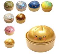 Dumpling Squishies, Mystery Glitter Dumpling Squishies Box, Colorful Dumplings Stress Balls Fidget Sensory Toy, Soft Squeeze Decompression Dough for Anxiety Relief Fidget, Easter Basket Stuffers (C)