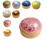 Dumpling Squishies, Mystery Glitter Dumpling Squishies Box, Colorful Dumplings Stress Balls Fidget Sensory Toy, Soft Squeeze Decompression Dough for Anxiety Relief Fidget, Easter Basket Stuffers (A)