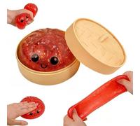 Dumpling Squishies Toy,Giant Glitter Dumpling,Jumbo Dumplings Stress Ball,Colorful Dumplings Stress Balls Fidget Sensory Toy,Soft Squeeze Decompression Dough,Easter Basket Stuffers Gifts