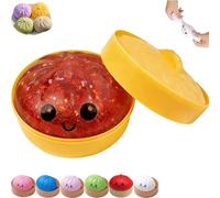Dumpling Squishies Toy Mystery Box, Dumpling Squishy Toy, Glitter Mystery Dumplings Squishy Stress Ball for Anxiety Relief, Soft Squeeze Fidget Toys for Adults and Kids (l)