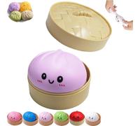 Dumpling Squishies Toy Mystery Box, Dumpling Squishy Toy, Glitter Mystery Dumplings Squishy Stress Ball for Anxiety Relief, Soft Squeeze Fidget Toys for Adults and Kids (i)