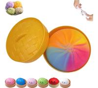 Dumpling Squishies Toy Mystery Box, Dumpling Squishy Toy, Glitter Mystery Dumplings Squishy Stress Ball for Anxiety Relief, Soft Squeeze Fidget Toys for Adults and Kids (m)