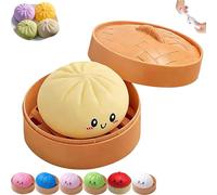 Dumpling Squishies Toy Mystery Box, Dumpling Squishy Toy, Glitter Mystery Dumplings Squishy Stress Ball for Anxiety Relief, Soft Squeeze Fidget Toys for Adults and Kids (a)