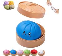 Dumpling Squishies Toy Mystery Box, Dumpling Squishy Toy, Glitter Mystery Dumplings Squishy Stress Ball for Anxiety Relief, Soft Squeeze Fidget Toys for Adults and Kids (f)