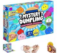 Dumpling Squishy - 2026 Squishy Dumpling Mystery Advent Countdown Calendar, 24Pcs Random Surprise Squishies Toys, Stress Relief Sensory Fidget Toy, Ideal for Adults & Teens