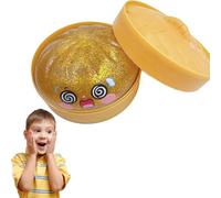 Dumpling Squishy,Dumpling Squishy Mystery,4 Inch Jumbo Dumpling Stress Ball,FüHlt Sich Weich An Und Hat Eine Schnelle Wirkungserholung,Soft Squeeze Decompression Dough For Adults (Goldener Blitz)