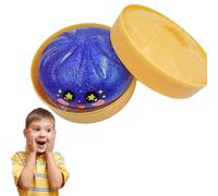 Dumpling Squishy,Dumpling Squishy Mystery,4 Inch Jumbo Dumpling Stress Ball,FüHlt Sich Weich An Und Hat Eine Schnelle Wirkungserholung,Soft Squeeze Decompression Dough For Adults (Blauer Blitz)