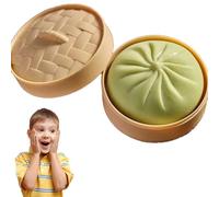 Dumpling Squishy,Dumpling Squishy Mystery,4 Inch Jumbo Dumpling Stress Ball,FüHlt Sich Weich An Und Hat Eine Schnelle Wirkungserholung,Soft Squeeze Decompression Dough For Adults (Grün-A)