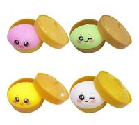 Dumpling Squishy,Dumpling Squishy Mystery,4 Inch Jumbo Dumpling Stress Ball,FüHlt Sich Weich An Und Hat Eine Schnelle Wirkungserholung,Soft Squeeze Decompression Dough For Adults (Mix-B)