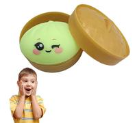 Dumpling Squishy,Dumpling Squishy Mystery,4 Inch Jumbo Dumpling Stress Ball,FüHlt Sich Weich An Und Hat Eine Schnelle Wirkungserholung,Soft Squeeze Decompression Dough For Adults (Grün-B)