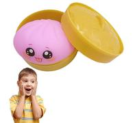 Dumpling Squishy,Dumpling Squishy Mystery,4 Inch Jumbo Dumpling Stress Ball,FüHlt Sich Weich An Und Hat Eine Schnelle Wirkungserholung,Soft Squeeze Decompression Dough For Adults (Lila-B)