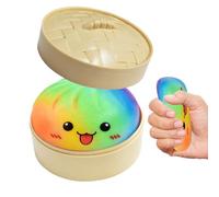 Dumpling Squishy Fidget Toy, Colorful Dumplings Stress Balls Sensory Toy, Bun Stress Relief Fidget, Sensory Dumpling Toys Relief Ball For Adults Office Work Travel
