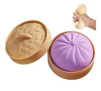 Dumpling Squishy - Giant Dumpling Squishy, Small Dumplings Squeeze Toy, Sensory Stress Relief Toy for Adults & Kids (Purple)