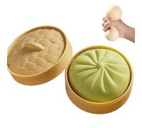 Dumpling Squishy - Giant Dumpling Squishy, Small Dumplings Squeeze Toy, Sensory Stress Relief Toy for Adults & Kids (Green)