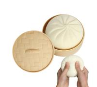 Dumpling Squishy, Giant Steamed Bun Sensory Squeeze Toy, Soft Non-Sticky Stretchy Dumpling, Giant Funny Sensory Calming Tool, Rebound Calming Dumplings Squeeze Balls, For Kids & Adults