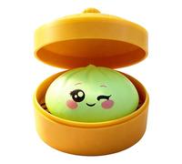 Dumpling Squishy Mystery A Box With Face Rare, Squishy Dumpling Toy Mystery Glitter Viral, Dumplings Squishys Glitter Mysterys Giant, With Steamer Box, Soft Squeeze Fidget For Stress Relief