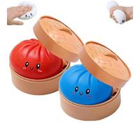 Dumpling Squishy Mystery Box, Colorful Stress Relief Squeeze Toys for Anxiety, Fun Fidget Sensory Toy for Relaxation (N (2PCS))