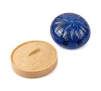 Dumpling Squishy Stress Balls Fidget Toy, Glitter Dumpling Mystery Box with Steamer, Slow Rising Sensory Toys for Anxiety Relief, Soft Squeeze Dough Ball for Office Desk, Easter Basket Stuffers Gifts