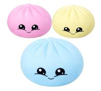 Dumpling Squishy, Stress Relief and Sensory Fun, 9.5x6cm, Stretchy Dumpling Stress Balls, Squeeze Dough Ball, Portable Fidget Toy, for Kids and Adults
