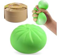 Dumpling Squishy Stress Relief Toy, Mystery Box Squeeze Sensory Fidget Toy for Adults, Anxiety Relief (Green)