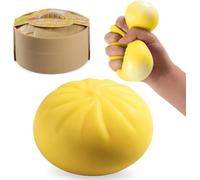 Dumpling Squishy Stress Relief Toy, Mystery Box Squeeze Sensory Fidget Toy for Adults, Anxiety Relief (Yellow)
