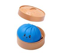 Dumpling Squishy Toy, 2026 New Giant Glitter Dumplings with Steamer Box, Mega Rainbow Dumplings, Cute Anxiety & Stress Relief Fidget Toy, Soft Squeeze Decompression Dough for Adults & Kids