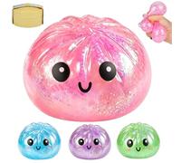 Dumpling Squishy Toy, Giant Glitter Dumpling Squishy Fidget Toys, Viral Mystery Box Dumplings Squishies for Kids and Adults, Blind Box Stress Balls for Anxiety Relief