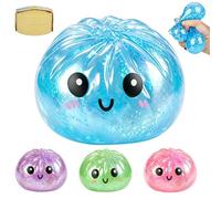 Dumpling Squishy Toy, Giant Glitter Dumpling Squishy Fidget Toys, Viral Mystery Box Dumplings Squishies for Kids and Adults, Blind Box Stress Balls for Anxiety Relief